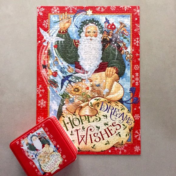 COMPLETE Hallmark Father Christmas Santa 500 Piece Puzzle 2004 - Picture 1 of 7